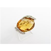 Anillo Damiata Gioielli Mujer in Oro blanco Quarzo idrotermale 981/102-D199 - 981/102-D199